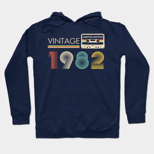 Vintage 1982 Limited Edition Cassette Hoodie by louismcfarland